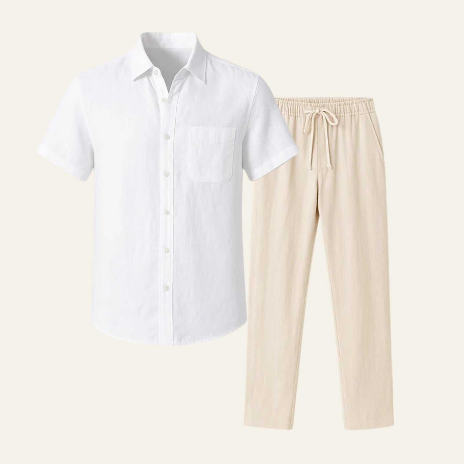 The Marais Linen Tailored Pantalon Ensemble