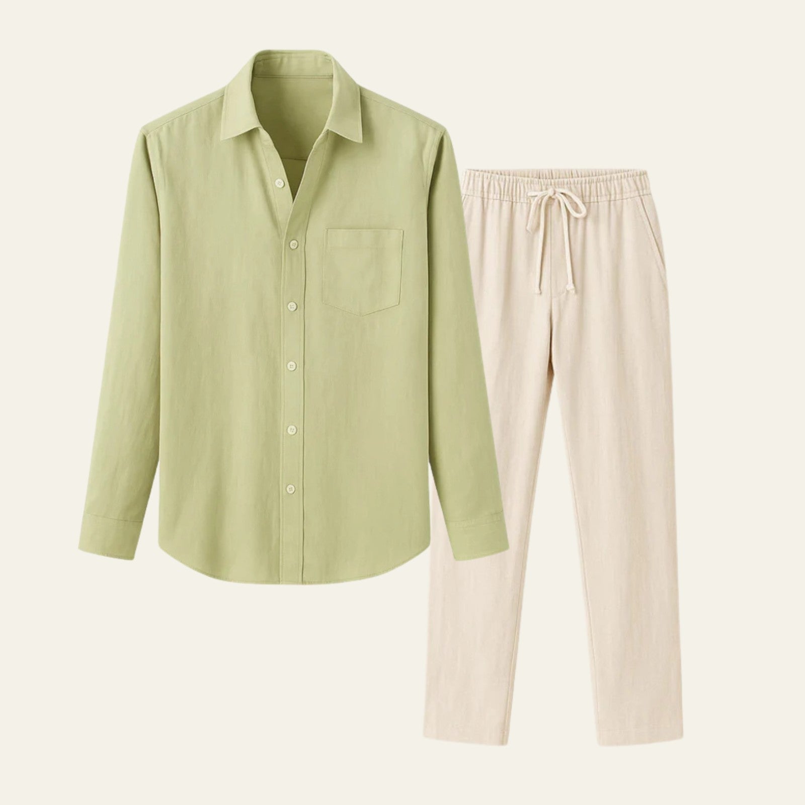 The Marrakech Linen Tailored Trousers Set