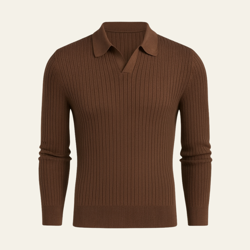 The Siena Ribbed Knit Polo