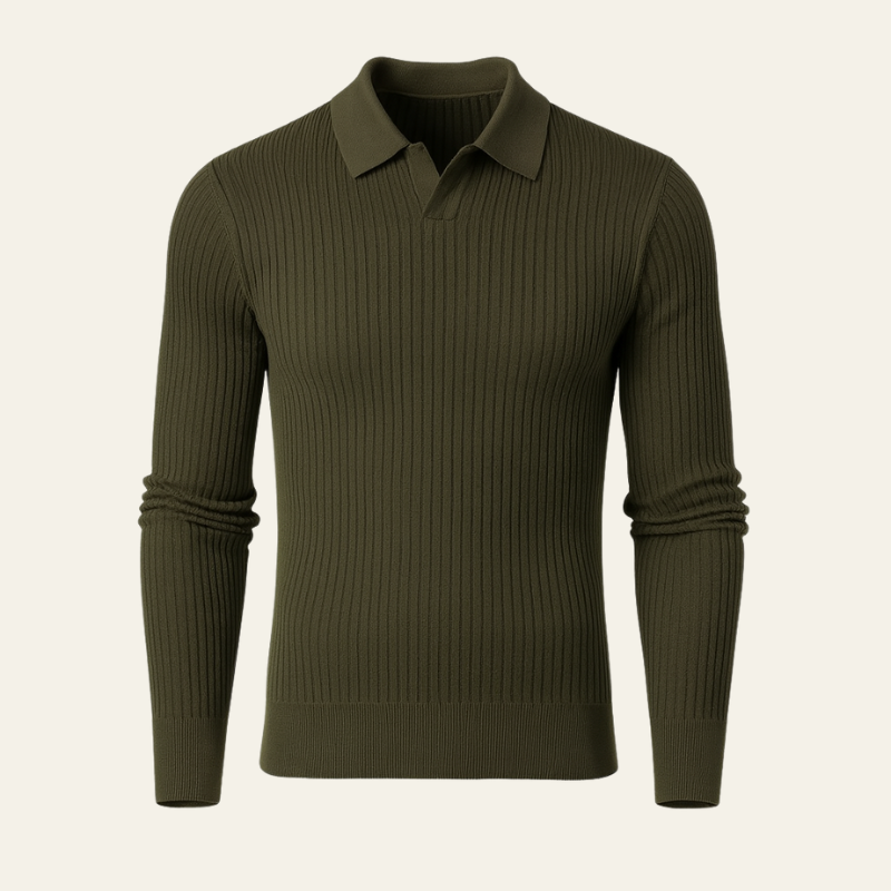 The Siena Ribbed Cotton Polo