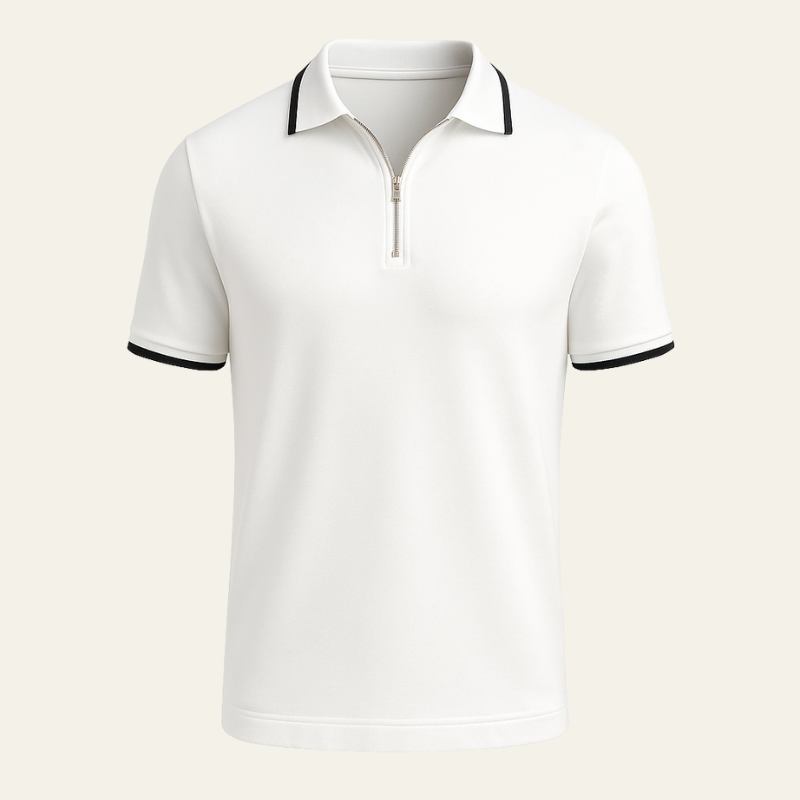 The Portofino Quarter-Zip Polo