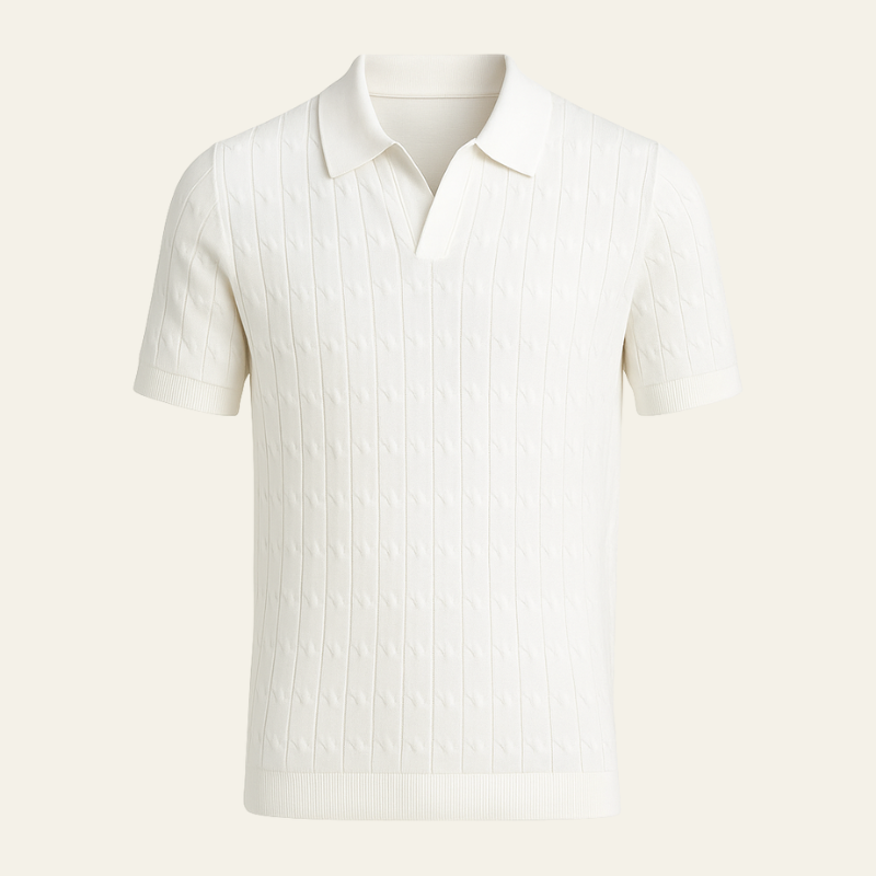 The Amalfi Textured Knit Polo