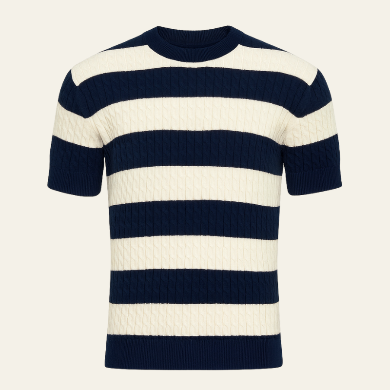 The Marseille Stripe Cotton Knit Tee