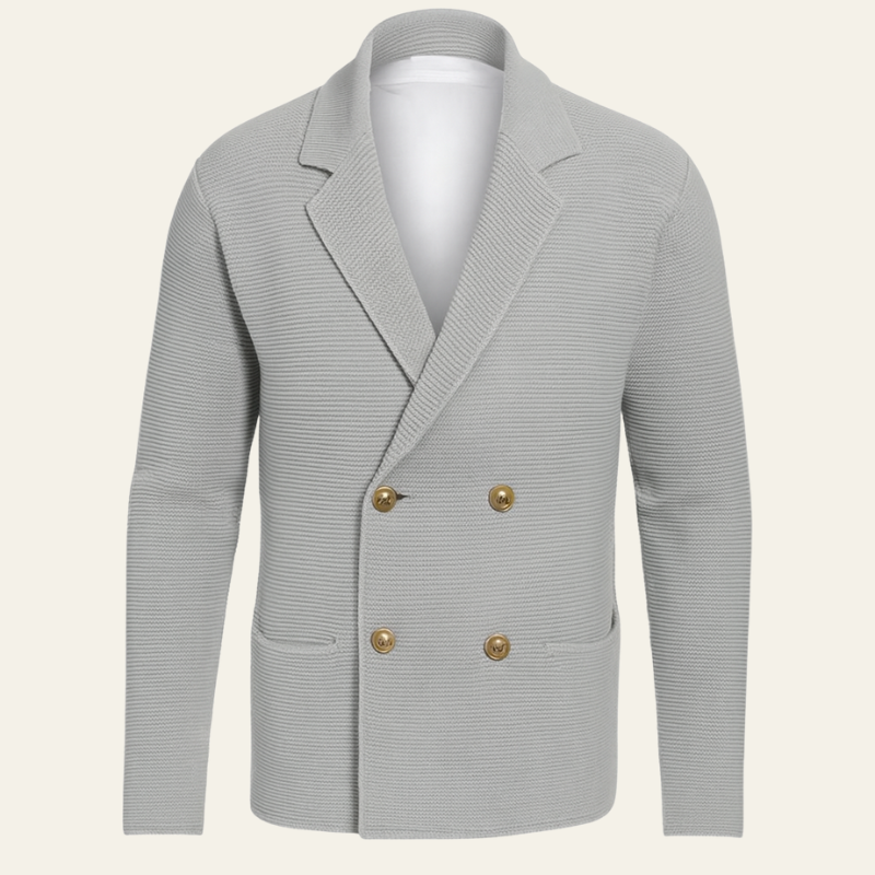 The Modena Double-Breasted Knit Cardigan